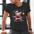 Baseball Santa 67 Christmas Xmas Pajamas Boys Kid Men's V-Neck T-Shirt
