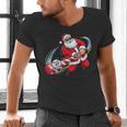 Baseball Santa 67 Christmas Xmas Pajamas Boys Men's V-Neck T-Shirt Baseball Santa 67 Christmas Xmas Pajamas Boys Men's V-Neck T-Shirt