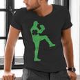 Baseball Shamrock St Patrick's Day Saint Paddy's Men's V-Neck T-Shirt Baseball Shamrock St Patrick's Day Saint Paddy's Men's V-Neck T-Shirt