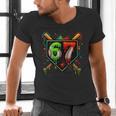 Baseball Six Seven 67 Meme Ice Cream Drip Xmas Women Men Men's V-Neck T-Shirt Baseball Six Seven 67 Meme Ice Cream Drip Xmas Women Men Men's V-Neck T-Shirt