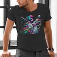Baseball Skeleton Ice Cream Drip Baseball Boys Youth Men's V-Neck T-Shirt Baseball Skeleton Ice Cream Drip Baseball Boys Youth Men's V-Neck T-Shirt