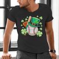 Baseball St Patricks Day Lucky Baseball Player Shamrock Men's V-Neck T-Shirt Baseball St Patricks Day Lucky Baseball Player Shamrock Men's V-Neck T-Shirt