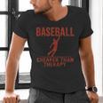 Baseball Tee For Men Women Men's V-Neck T-Shirt