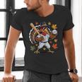 Baseball Turkey 67 Meme Thanksgiving For Boys Toddlers Kid Men's V-Neck T-Shirt