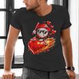 Baseball Valentine's Day Drip Ice Cream Team Men's V-Neck T-Shirt
