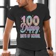 Boys Kids 100 Drippy Days Of School Baseball Drip Ice Cream Men's V-Neck T-Shirt Boys Kids 100 Drippy Days Of School Baseball Drip Ice Cream Men's V-Neck T-Shirt