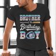 Brother Of The Birthday Boy Baseball Ice Cream Drip Matching Men's V-Neck T-Shirt Brother Of The Birthday Boy Baseball Ice Cream Drip Matching Men's V-Neck T-Shirt