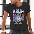 Bruh Baseball Drip Boys Youth Ice Cream Dripping Baseball Men's V-Neck T-Shirt Bruh Baseball Drip Boys Youth Ice Cream Dripping Baseball Men's V-Neck T-Shirt