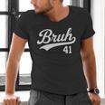 Bruh Baseball Style Number 41 Sports Bro Slang Meme Brother Men's V-Neck T-Shirt Bruh Baseball Style Number 41 Sports Bro Slang Meme Brother Men's V-Neck T-Shirt