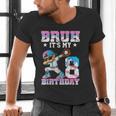 Bruh It's My 8th Birthday Baseball Ice Cream Drip 8 Year Old Men's V-Neck T-Shirt Bruh It's My 8th Birthday Baseball Ice Cream Drip 8 Year Old Men's V-Neck T-Shirt