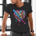 Camo Baseball Heart Drip Valentine Baseball Icecream Boys Men's V-Neck T-Shirt Camo Baseball Heart Drip Valentine Baseball Icecream Boys Men's V-Neck T-Shirt