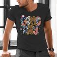 Checkered Leopard Game Day Baseball Men Women Kids Men's V-Neck T-Shirt Checkered Leopard Game Day Baseball Men Women Kids Men's V-Neck T-Shirt