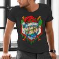 Christmas Baseball Ice Cream Drip Santa Baseball Player Kids Men's V-Neck T-Shirt Christmas Baseball Ice Cream Drip Santa Baseball Player Kids Men's V-Neck T-Shirt