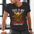 My Christmas Baseball Pajama Helmet Santa Xmas Men Boys Men's V-Neck T-Shirt My Christmas Baseball Pajama Helmet Santa Xmas Men Boys Men's V-Neck T-Shirt