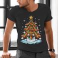 Christmas Baseball Tree Lights Xmas Men's V-Neck T-Shirt Christmas Baseball Tree Lights Xmas Men's V-Neck T-Shirt