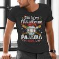 This Is My Christmas Pajama Shirt Baseball Xmas PJs Boys Men Men's V-Neck T-Shirt