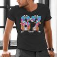 Dabbing Baseball Ice Cream Drip Number 67 Birthday Party Men's V-Neck T-Shirt