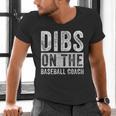 Dibs On The Baseball Coach Wife Girlfriend Men's V-Neck T-Shirt Dibs On The Baseball Coach Wife Girlfriend Men's V-Neck T-Shirt