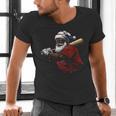 Dominican Republic Santa Christmas Baseball Beisbol Men's V-Neck T-Shirt Dominican Republic Santa Christmas Baseball Beisbol Men's V-Neck T-Shirt