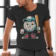 Donut Baseball Hat Ball Bat Cute Sport Toddler Boys Kids Men Men's V-Neck T-Shirt Donut Baseball Hat Ball Bat Cute Sport Toddler Boys Kids Men Men's V-Neck T-Shirt