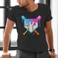 Dripping Baseball Pocket Respect The Drip Boys Baseball Men's V-Neck T-Shirt