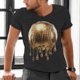 Dripping Gold Drip Baseball Game Day Player Coach Baller Men's V-Neck T-Shirt Dripping Gold Drip Baseball Game Day Player Coach Baller Men's V-Neck T-Shirt