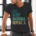 Eat Sleep Baseball Repeat Baseball Player Baseball Men's V-Neck T-Shirt Eat Sleep Baseball Repeat Baseball Player Baseball Men's V-Neck T-Shirt