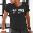 Falcons Baseball Inspired Men's V-Neck T-Shirt Falcons Baseball Inspired Men's V-Neck T-Shirt