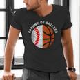 Granny Of Ballers Baseball Basketball Grandma Granny Men's V-Neck T-Shirt