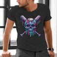 Halloween Baseball Skull Drip Baseball Lifestyle Boy Men Men's V-Neck T-Shirt Halloween Baseball Skull Drip Baseball Lifestyle Boy Men Men's V-Neck T-Shirt