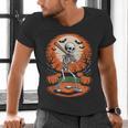 Halloween Skeleton Baseball Player Costume Men Boys Kids Men's V-Neck T-Shirt Halloween Skeleton Baseball Player Costume Men Boys Kids Men's V-Neck T-Shirt
