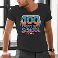 Happy 100 Days Of School Baseball Drip For Kids Teachers Men's V-Neck T-Shirt Happy 100 Days Of School Baseball Drip For Kids Teachers Men's V-Neck T-Shirt