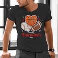 Happy Valentine’s Basketball Football Valentine Baseball Men's V-Neck T-Shirt Happy Valentine’s Basketball Football Valentine Baseball Men's V-Neck T-Shirt