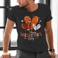 Happy Valentines Day Basketball Baseball Football Boys Men's V-Neck T-Shirt