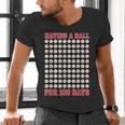 Having A Ball For 100 Days Of School 100th Baseball Men's V-Neck T-Shirt Having A Ball For 100 Days Of School 100th Baseball Men's V-Neck T-Shirt