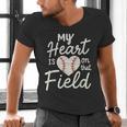 My Heart Is On That Field Baseball Men's V-Neck T-Shirt My Heart Is On That Field Baseball Men's V-Neck T-Shirt