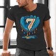 Ice Cream Baseball Glove 7th Birthday Edition Men's V-Neck T-Shirt Ice Cream Baseball Glove 7th Birthday Edition Men's V-Neck T-Shirt