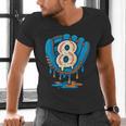 Ice Cream Baseball Glove 8th Birthday Edition Men's V-Neck T-Shirt