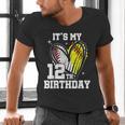 It's My 12th Birthday Baseball Softball Heart 12 Year Old Men's V-Neck T-Shirt It's My 12th Birthday Baseball Softball Heart 12 Year Old Men's V-Neck T-Shirt