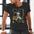 Jackson Chourio Milwaukee MLB Baseball Player MLBJCH202M Men's V-Neck T-Shirt Jackson Chourio Milwaukee MLB Baseball Player MLBJCH202M Men's V-Neck T-Shirt