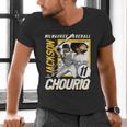 Jackson Chourio Milwaukee MLB Baseball Player MLBJCH203M Men's V-Neck T-Shirt Jackson Chourio Milwaukee MLB Baseball Player MLBJCH203M Men's V-Neck T-Shirt