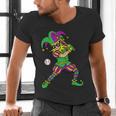 Jester Baseball Mardi Gras Carnival Sport Men Boy Teen Kids Men's V-Neck T-Shirt Jester Baseball Mardi Gras Carnival Sport Men Boy Teen Kids Men's V-Neck T-Shirt