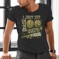 I Just Hit 100 Days Of School Camouflage Baseball Men's V-Neck T-Shirt I Just Hit 100 Days Of School Camouflage Baseball Men's V-Neck T-Shirt