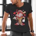 Kids Baseball Drip Ice Cream Apparel Kids Boys Valentine Men's V-Neck T-Shirt Kids Baseball Drip Ice Cream Apparel Kids Boys Valentine Men's V-Neck T-Shirt
