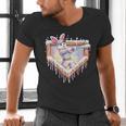 Kids Happy Easter Bunny Playing Baseball Boy Ice Cream Drip Men's V-Neck T-Shirt Kids Happy Easter Bunny Playing Baseball Boy Ice Cream Drip Men's V-Neck T-Shirt