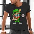 Kids St Patricks Day Shirt Leprechaun Baseball Boys Men Men's V-Neck T-Shirt Kids St Patricks Day Shirt Leprechaun Baseball Boys Men Men's V-Neck T-Shirt