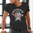 Knock It Outa The Park Baseball Goat Home Run Men's V-Neck T-Shirt Knock It Outa The Park Baseball Goat Home Run Men's V-Neck T-Shirt