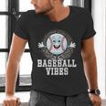 Leopard Baseball Vibes Game Day Softball Life Mom Men's V-Neck T-Shirt Leopard Baseball Vibes Game Day Softball Life Mom Men's V-Neck T-Shirt