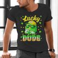 Lucky Dude Drip Baseball Shamrock St Patrick Men Boy Youth Men's V-Neck T-Shirt Lucky Dude Drip Baseball Shamrock St Patrick Men Boy Youth Men's V-Neck T-Shirt
