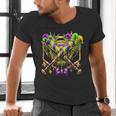 Mardi Gras Baseball Jester Hat New Orleans Men Women Kid Men's V-Neck T-Shirt Mardi Gras Baseball Jester Hat New Orleans Men Women Kid Men's V-Neck T-Shirt